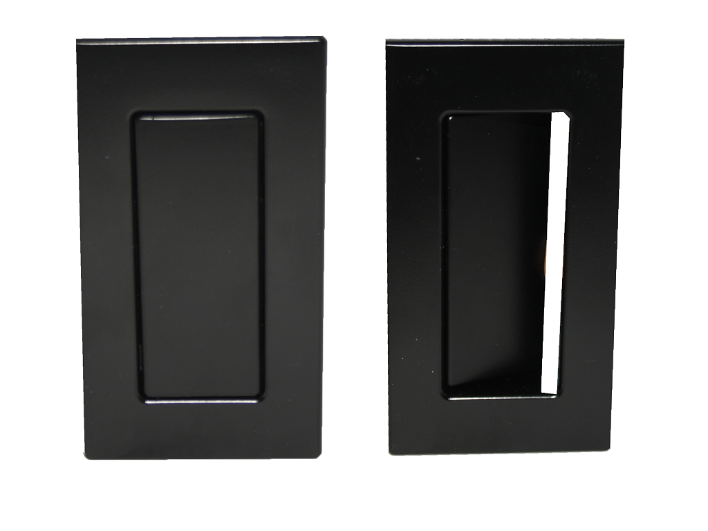 Maniglia Incasso Rettangolare Porta Scorrevole/Battente modello Duplex Mini Senza Foro Chiave Placchetta Copripresa varie finiture  Saletta - immagine 4